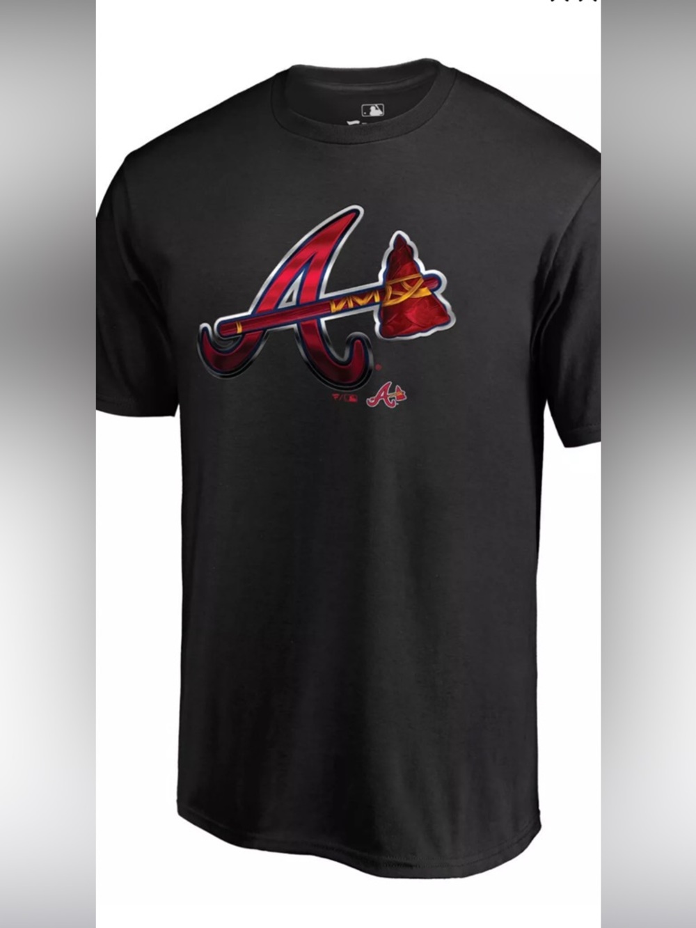 Men's XL casual sporty Fanatics Black and Red Graphic Tee NWT